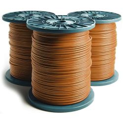 18 Gauge Insulated Stranded Orange Wire With Color Striping - Sold By The Foot